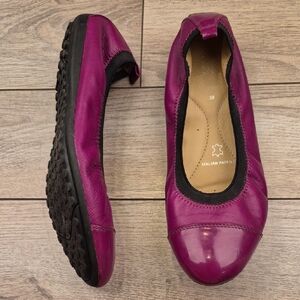 GEOX RESPIRA Purple Patent Leather 39 EU 9‎ US Womens Ballet Flats Shoes